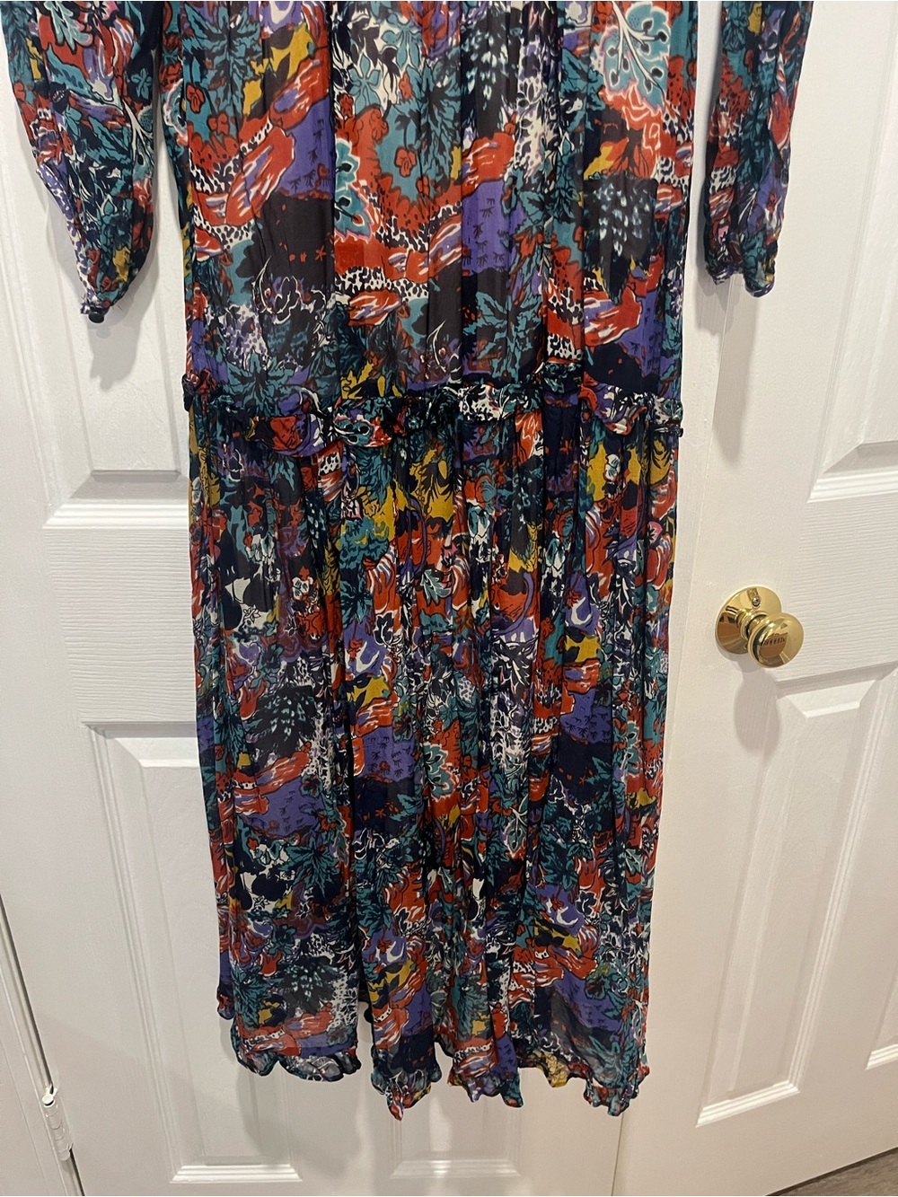 Maeve Multicolor Hi-low Floral Maxi Dress size 8 - Picture 11 of 15
